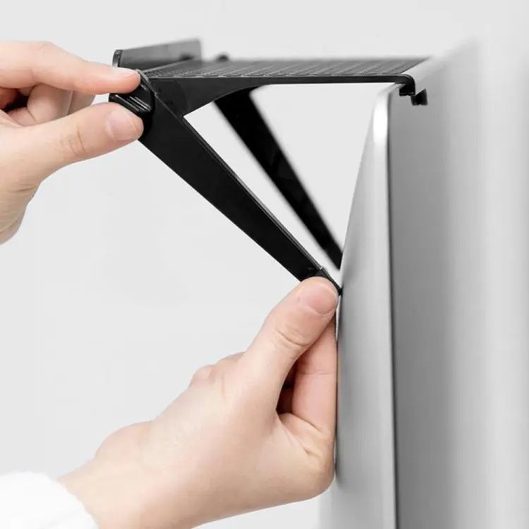 Adjustable TV & Monitor Top Shelf Organizer | Clip-On Screen Shelf for Storage, Décor & Accessories | Space-Saving Desktop Bracket for Home & Office