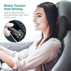 Electric Massage Pillow with Heat | Deep Kneading Neck, Back & Shoulder Massager Cushion | Heated Car & Home Pillow Massager for Relaxation Therapy and Body Pain Relief