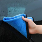 Super Absorbent Microfiber Cleaning Towel | High-Density Coral Velvet Car Wash Cloth | Reusable Lint-Free Double-Sided Cleaning Towel for Home, Kitchen, Glass & Appliances