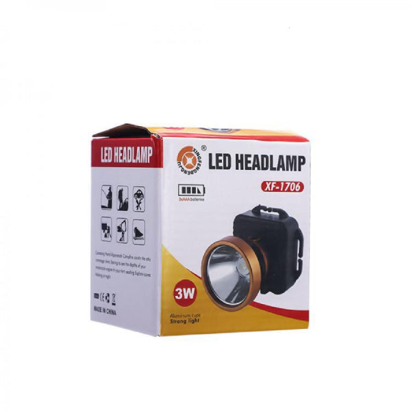 LED Headlamp Torch Flashlight | Waterproof Rechargeable Headlight with Adjustable Strap | Bright Portable Head Torch for Camping, Hiking, Fishing & Work