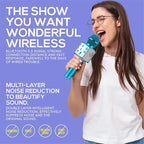 WS-858 Wireless Bluetooth Karaoke Microphone | 3-in-1 Portable Mic, Speaker & Recorder | Rechargeable Handheld Singing Mic for Kids & Adults, Home Parties & Outdoor Fun