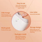Electric Automatic Nail Clipper | USB Rechargeable Nail Trimmer with Built-in Light & Nail Scrap Catcher | Portable Electric Nail File Machine for Baby, Kids, Adults & Seniors | Safe Manicure Grooming Tool