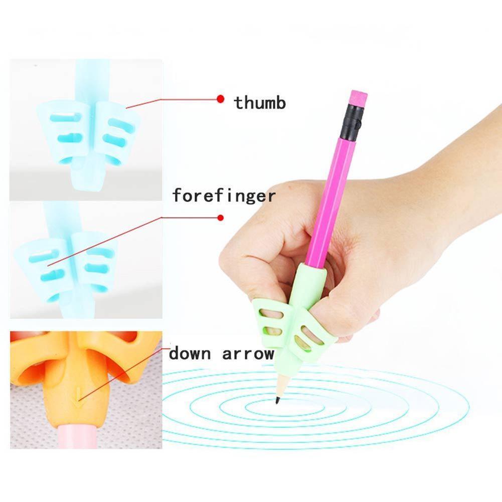 Pencil Grip for Kids Handwriting (1 Piece) | Ergonomic Silicone Pencil Grip | Finger Guide Writing Aid Grip for Learning to Write