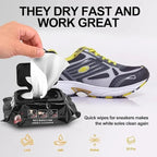 30 Pcs Shoe Cleaning Wet Wipes | Deep Cleaning Disposable Shoe Cleaner Pads | Instant Sneaker & Leather Shoe Wipes for Dirt Removal | Portable Travel Shoe Care Wipes for Men & Women