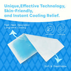 6 Pcs Fever Cooling Gel Patch | Cooling Gel Patch for Headache, Migraine & Fever Relief | Forehead Cooling Patch for Kids & Adults