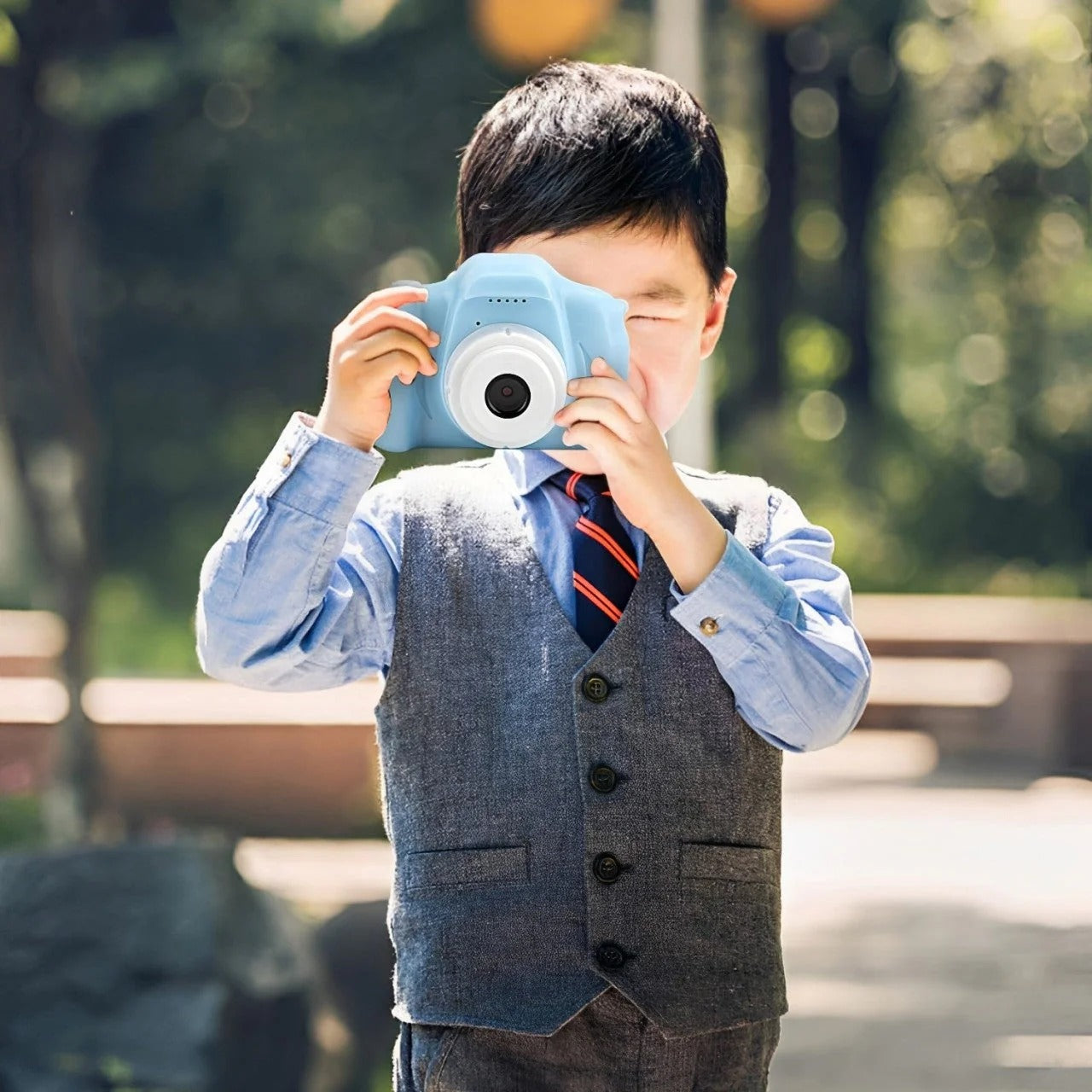 Kids Digital Camera 1080P HD | Rechargeable Mini Photography Toy with Dual Lens & 2" Screen | Children Video & Selfie Camera Gift for Boys & Girls Ages 3–12