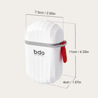 Portable Soap Holder with Lid | Travel Soap Dish Box with Drain Tray | Leakproof Plastic Soap Case for Bathroom, Shower, Gym & Outdoor Use