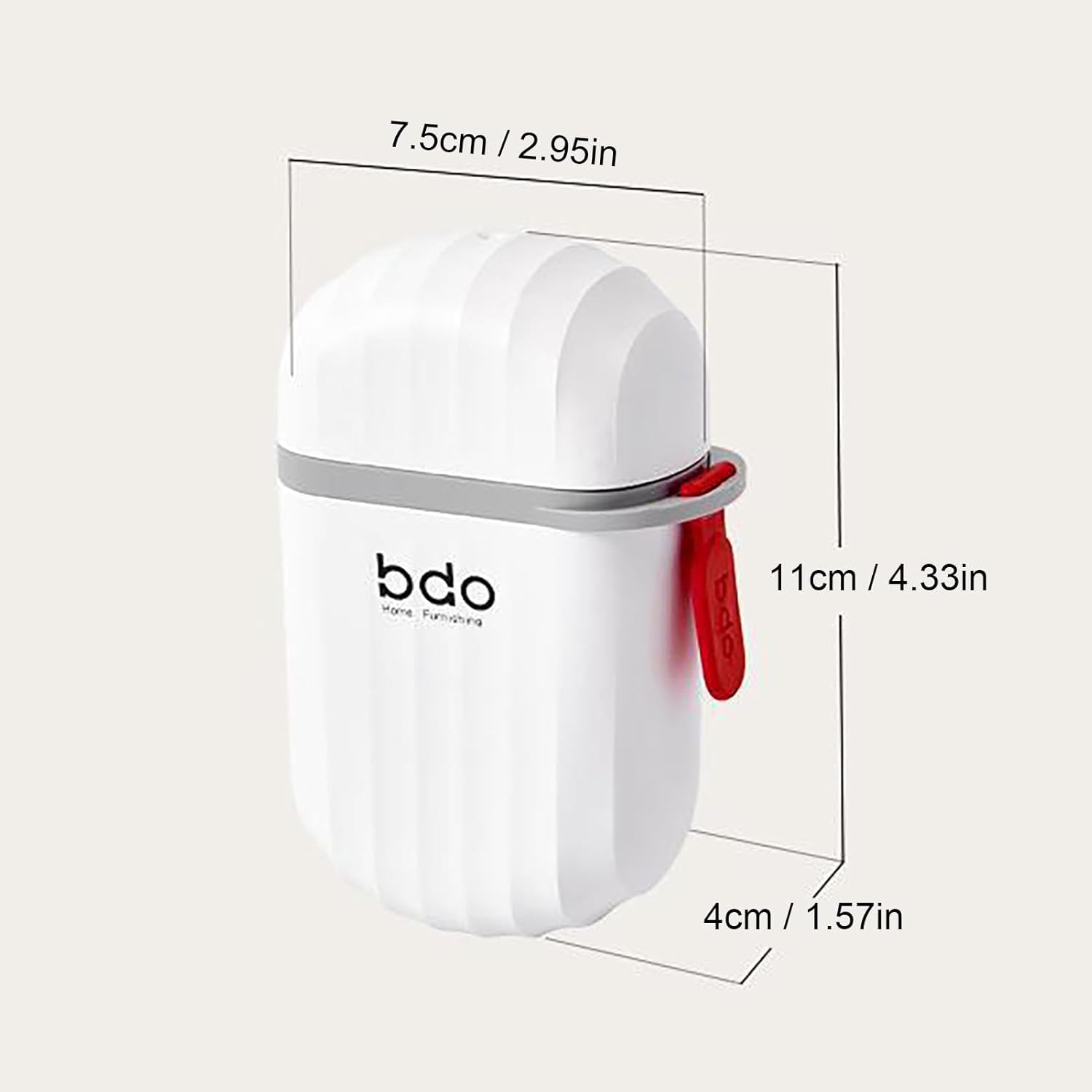 Portable Soap Holder with Lid | Travel Soap Dish Box with Drain Tray | Leakproof Plastic Soap Case for Bathroom, Shower, Gym & Outdoor Use