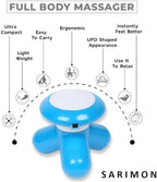 Electric Portable Mini Body Massager | USB & Battery Operated Handheld Massager for Head, Neck, and Shoulder | Compact Relaxation Tool for Men & Women (Batteries Not Included)