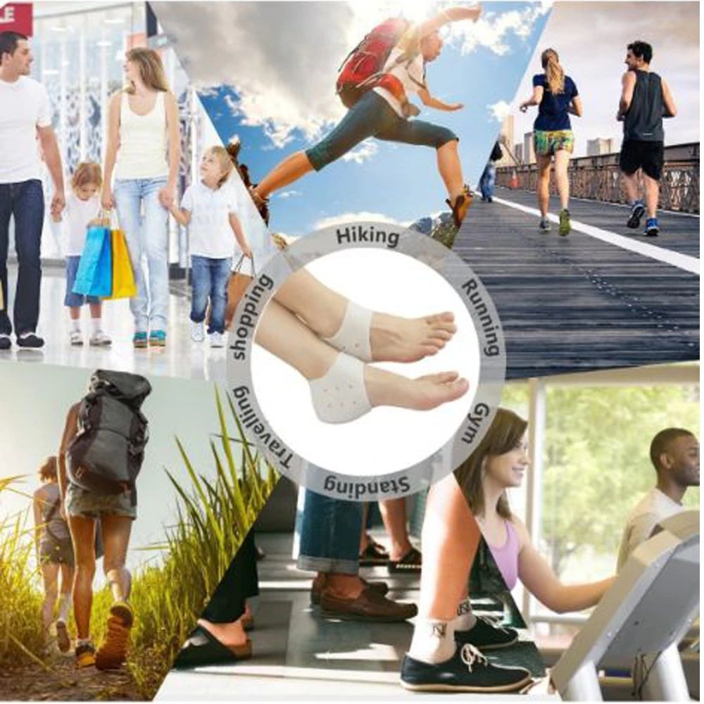 Silicone Heel Protector (2 Pcs) | Soft Heel Pad Silicone & Heel Cushion Sleeve | Heel Cover and Heel Guard for Daily Heel Comfort