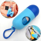 Portable Diaper Bag Dispenser with 2 Rolls – Baby Waste Bag Holder for Travel, Strollers & Diaper Changing | Disposable Bag Dispenser with Rope/Hooks (1 Dispenser + 2 Rolls)