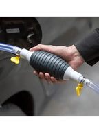 Manual Fuel Transfer Pump Kit | Portable Hand Siphon Pump for Oil, Petrol, Diesel & Water | High-Flow Rubber Bulb Liquid Transfer Hose Pump | Multi-Functional Fluid Extractor Tool