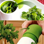 Manual Herbs Grinder | Stainless Steel Herb Chopper for Kitchen | Hand Vegetable & Leaf Cutter for Coriander, Mint, Parsley & Spices | Multifunction Kitchen Tool