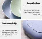 Square Plastic Plate Set (10 Pcs) with Stand | Reusable Lightweight Snack & Breakfast Plates | Multi-Color Unbreakable Kitchen Tableware for Home, Picnic & Parties