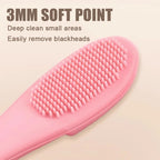 Silicone Face Cleansing Brush | Blackhead Remover & Nose Pore Cleaner | Soft Exfoliating Facial Scrubber & Skin Massage Tool (Pack of 1 – Random Color)