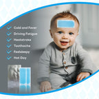 6 Pcs Fever Cooling Gel Patch | Cooling Gel Patch for Headache, Migraine & Fever Relief | Forehead Cooling Patch for Kids & Adults