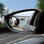 2 Pcs Car Blind Spot Mirror | 360° Adjustable Round Convex Rear View Mirror | Wide-Angle Stick-On Side Mirror Lens | Universal Anti-Collision Safety Mirror Accessory for Cars & SUVs