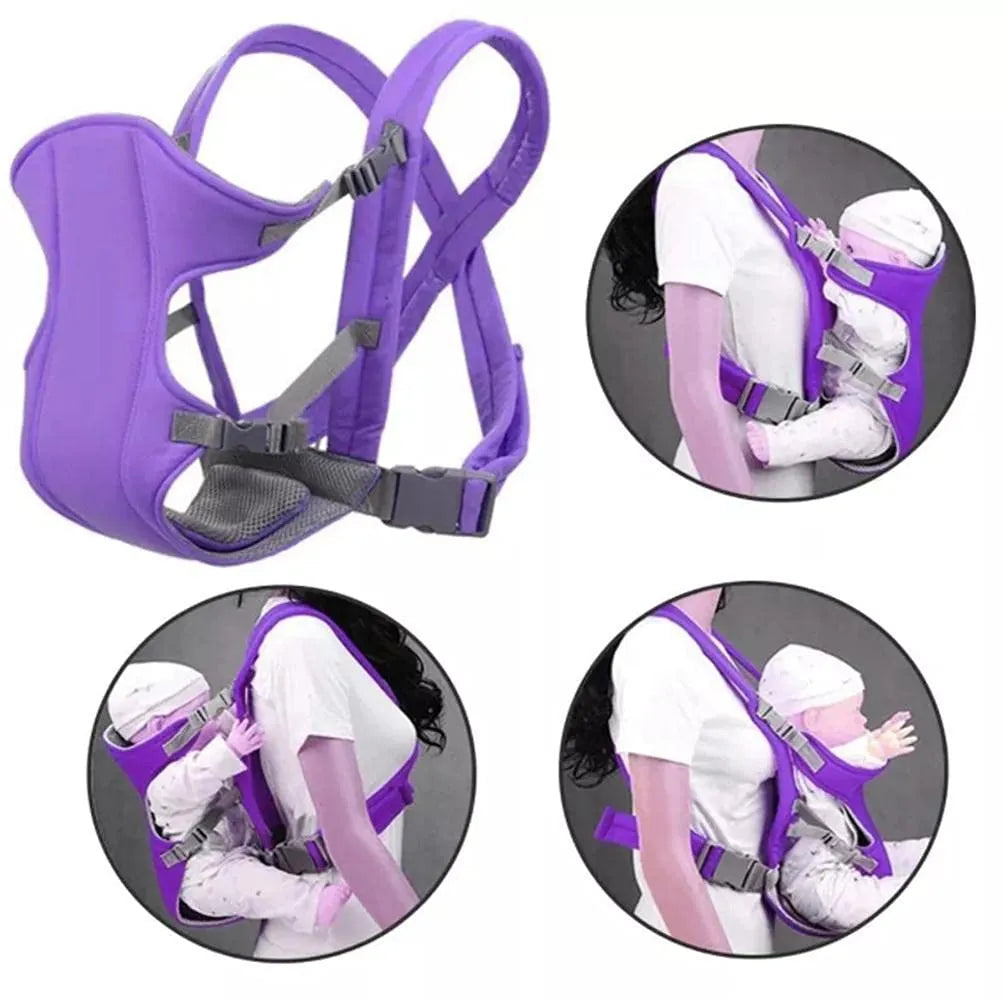 2 in 1 Baby Carrier Bag for Infants | Adjustable Ergonomic Baby Carrier with Hip Seat | Hands Free Front Baby Carrier for Newborns & Toddlers