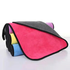 Super Absorbent Microfiber Cleaning Towel | High-Density Coral Velvet Car Wash Cloth | Reusable Lint-Free Double-Sided Cleaning Towel for Home, Kitchen, Glass & Appliances