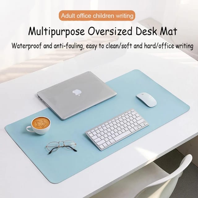 Large Size Dual-Side Mousepad | Non-Slip Waterproof Desk Mat for Office, Laptop & Computer Table | Multi-Purpose Writing Pad & Desk Protector Mat for Home & Workspaces