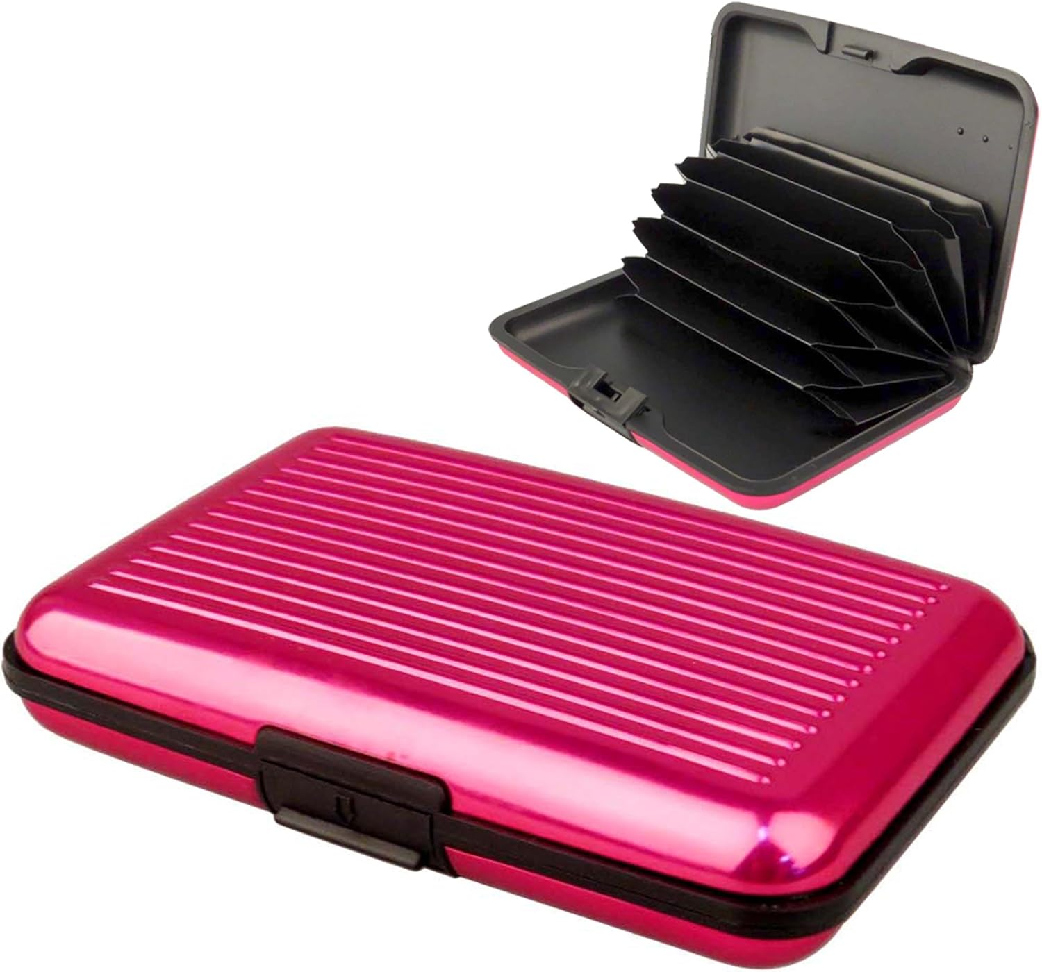 Aluminum Waterproof Card Holder Wallet | Slim Unisex Card Case for Men & Women | Pocket-Size Travel Credit Card Organizer with Anti-Dust Design