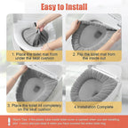 Soft Toilet Seat Cushion Cover | Warm Washable Bathroom Toilet Mat Pad | Reusable Plush Toilet Seat Protector | Universal Fit Toilet Lid Cover for Comfort and Hygiene