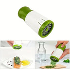 Manual Herbs Grinder | Stainless Steel Herb Chopper for Kitchen | Hand Vegetable & Leaf Cutter for Coriander, Mint, Parsley & Spices | Multifunction Kitchen Tool