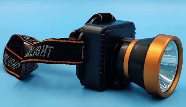 LED Headlamp Torch Flashlight | Waterproof Rechargeable Headlight with Adjustable Strap | Bright Portable Head Torch for Camping, Hiking, Fishing & Work