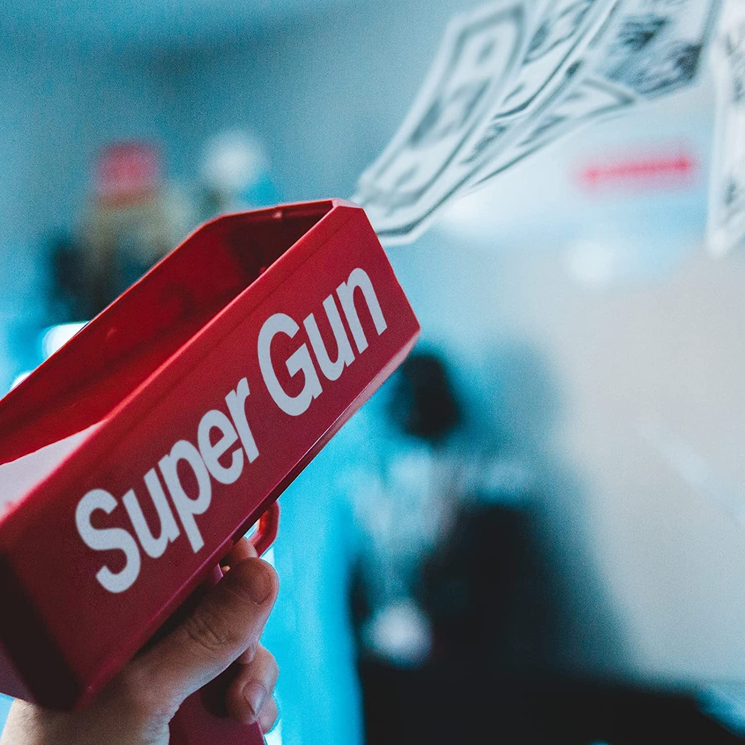 Money Gun Machine | Fun Cash Spraying Toy for Kids & Adults | Party Money Blaster with Play Notes for Weddings, Birthdays & Events – Paper Spray Machine