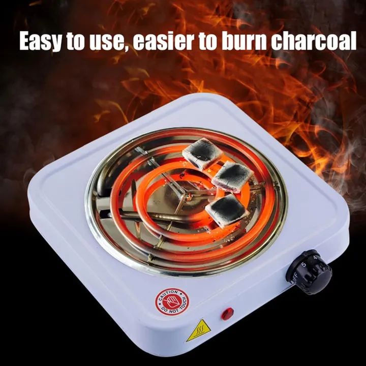 Electric Stove for Cooking | 1000W Single Hot Plate with Adjustable Heat Control | Portable Countertop Cooking Burner with Stainless Steel Heating Coil | Easy to Clean & Travel Friendly