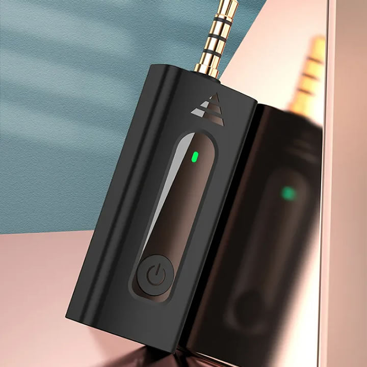 K35 Wireless Microphone with Receiver | Plug & Play Wireless Mic for Android, DSLR, Laptop & Mobile | Universal 3.5mm Wireless Mic for Vlogging, Interview & Podcast