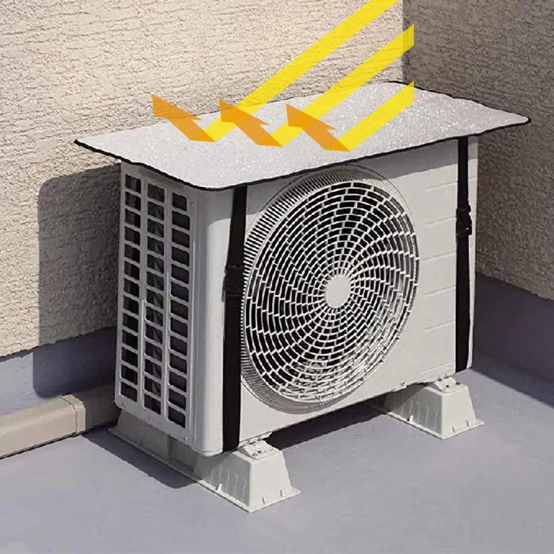 Heavy Duty Outdoor Air Conditioner Cover for Outside Unit | Waterproof, UV & Dust Resistant | Weatherproof Heat Insulation AC Protector with Adjustable Straps – Fits 1 Ton & 1.5 Ton Units