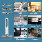 Mini Portable Cleaning Mop | Hand-Free Squeeze Sponge Mop with Absorbent Head | Compact Wet & Dry Mop for Kitchen, Bathroom, Table, Car & Glass | Multi-Purpose Household Cleaning Tool