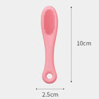 Silicone Face Cleansing Brush | Blackhead Remover & Nose Pore Cleaner | Soft Exfoliating Facial Scrubber & Skin Massage Tool (Pack of 1 – Random Color)