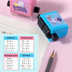 Math Roller Stamp for Students – Reusable Addition & Subtraction Teaching Stamp | Educational Number Practice Roller for Classroom & Home Learning