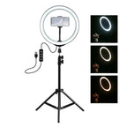 26cm Dimmable LED Ring Light with Mobile Holder | RGB Selfie Ring Light for Makeup, Live Streaming, YouTube & Photography (No Stand Included)