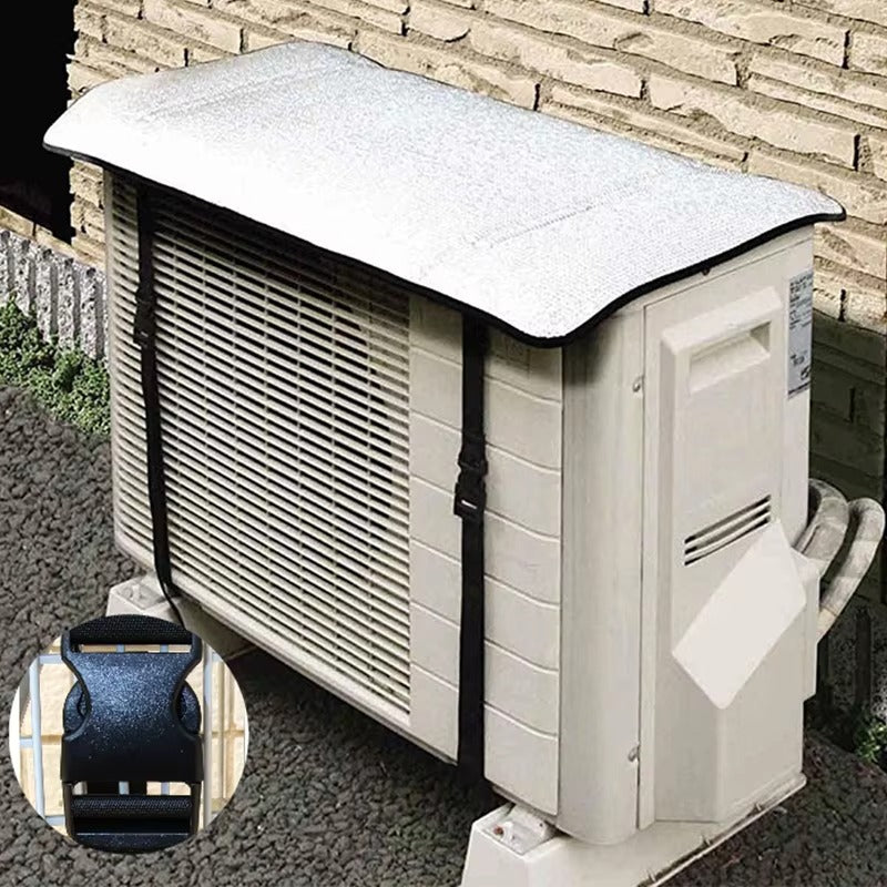 Heavy Duty Outdoor Air Conditioner Cover for Outside Unit | Waterproof, UV & Dust Resistant | Weatherproof Heat Insulation AC Protector with Adjustable Straps – Fits 1 Ton & 1.5 Ton Units