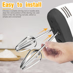 Electric Hand Mixer 7-Speed Egg Beater Machine | Handheld Cake & Cream Blender | Kitchen Baking Mixer with Stainless Steel Whisks for Home Use