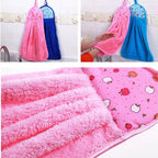 Soft Microfiber Hanging Hand Towels for Kitchen & Bathroom | Quick-Dry, Absorbent, Reusable Plush Hand Towels with Cute Designs