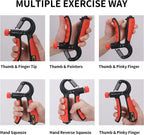 Adjustable Hand Grip Power Exerciser 5–60kg – Hand Grip Strengthener with Counter | Forearm & Wrist Strength Trainer for Fitness and Daily Exercise