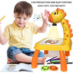 LED Projector Drawing Table for Kids – 3-in-1 Drawing & Tracing Desk with Patterns | Educational Art Projector Toy for Writing, Painting & Creative Play