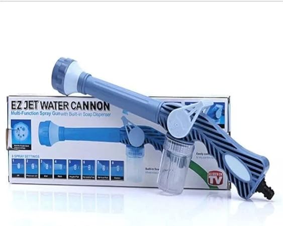 8-in-1 High Pressure Water Spray Gun | Multi-Function Garden Hose Nozzle & Car Wash Sprayer | Adjustable Water Cannon for Lawn, Plants & Outdoor Cleaning
