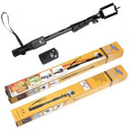 4 in 1 Wireless Selfie Stick Tripod with Remote | bluetooth selfie stick and tripod | Extendable, Foldable Phone Holder Stand for Android & iPhone | Portable Selfie Stick with Light Option for Travel, Vlogs & Photography