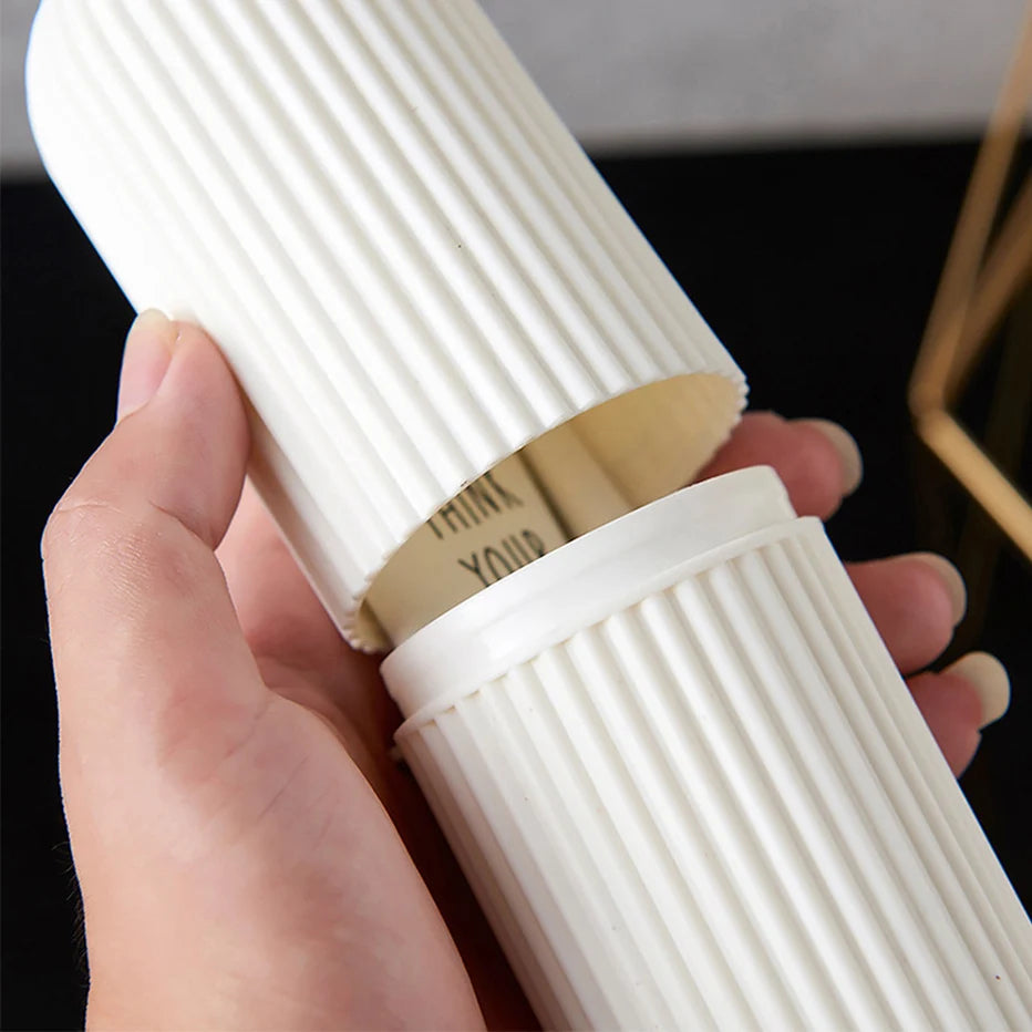 Portable Travel Toothbrush Case Set | Toothbrush Holder & Storage Container for Toothbrush, Toothpaste & Accessories | Compact Oral Care Organizer for Camping, School & Business Trips