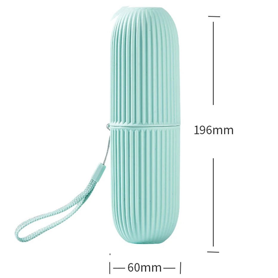 Portable Travel Toothbrush Case Set | Toothbrush Holder & Storage Container for Toothbrush, Toothpaste & Accessories | Compact Oral Care Organizer for Camping, School & Business Trips
