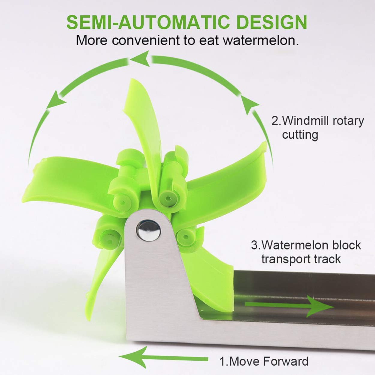 Stainless Steel Watermelon Cutter & Slicer | Quick Fruit Cutter Tool & Cube Maker | Easy Melon Knife for Kitchen, Salad & Fruit Serving