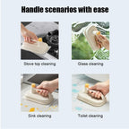 Magic Cleaning Brush with 50 Disposable Wipes | Multipurpose Cleaning Rag with Handle | Kitchen & Window Cleaning Tool for Home Use | Easy Wipe Household Cleaner