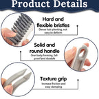 2-in-1 Floor Seam Cleaning Brush with Clip | Multi-Purpose V-Shape Grout Brush | Narrow Gap Cleaning Tool for Kitchen & Bathroom