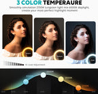 26cm Dimmable LED Ring Light with Mobile Holder | RGB Selfie Ring Light for Makeup, Live Streaming, YouTube & Photography (No Stand Included)