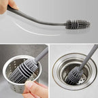 Silicone Bottle Cleaning Brush | Long Handle Non-Scratch Bottle Scrubber | Reusable Kitchen & Baby Bottle Cleaning Brush